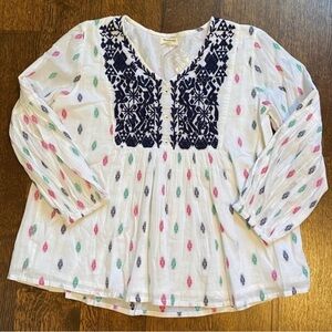 NWT World Market Cost Plus Boho Peasant Top